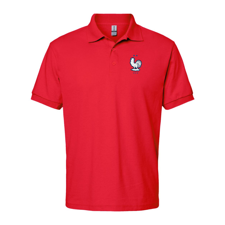 Men's France National Soccer Team Dry Blend Polo