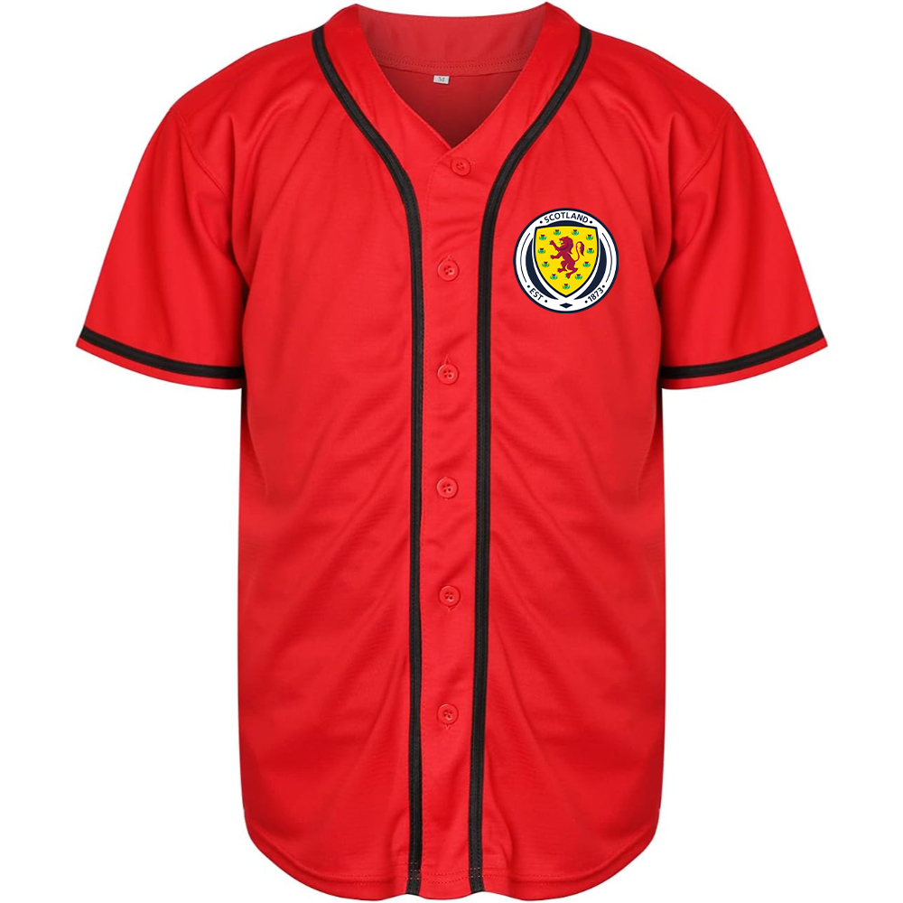 Men's Scotland National Soccer Team Baseball Jersey