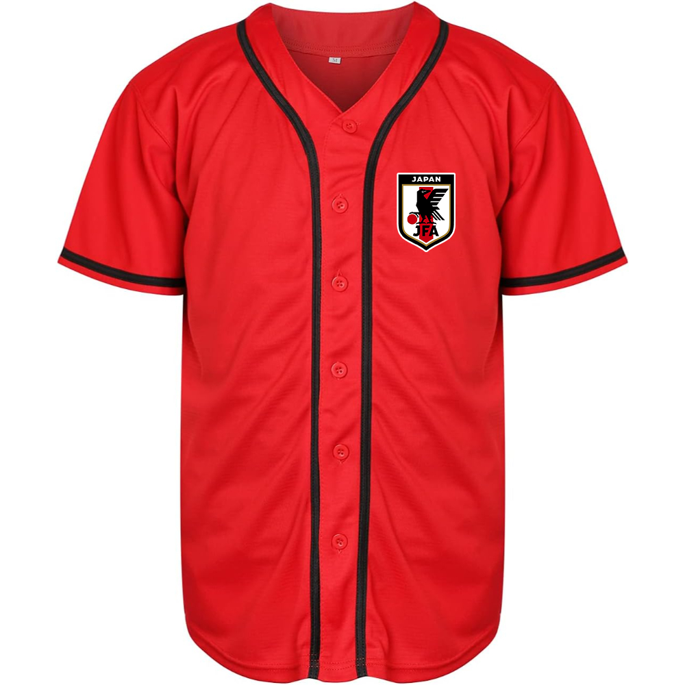 Men's Japan National Soccer Team Baseball Jersey