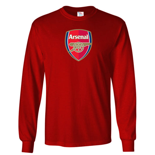 Men's Arsenal Soccer Cotton Long Sleeve T-Shirt