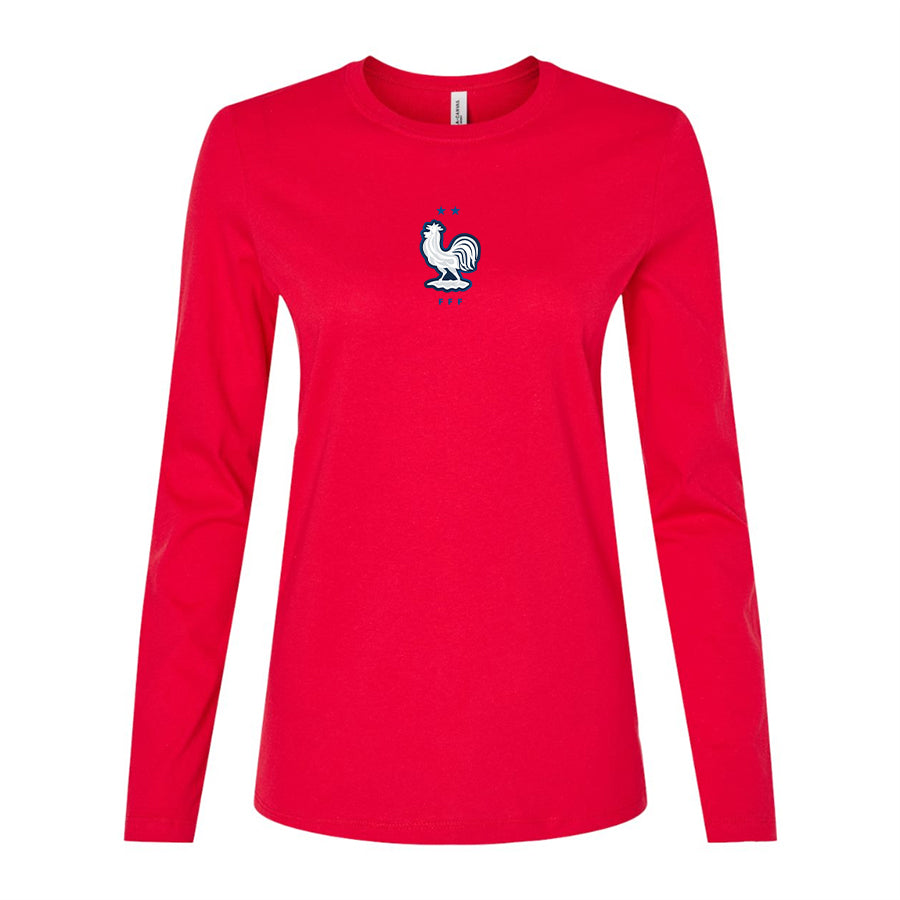 Women's France National Soccer Team Long Sleeve T-Shirt