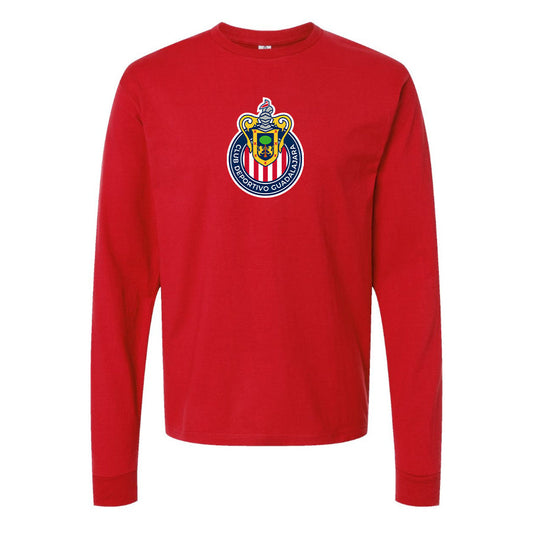 Men's Chivas Football Club Cotton Long Sleeve T-Shirt