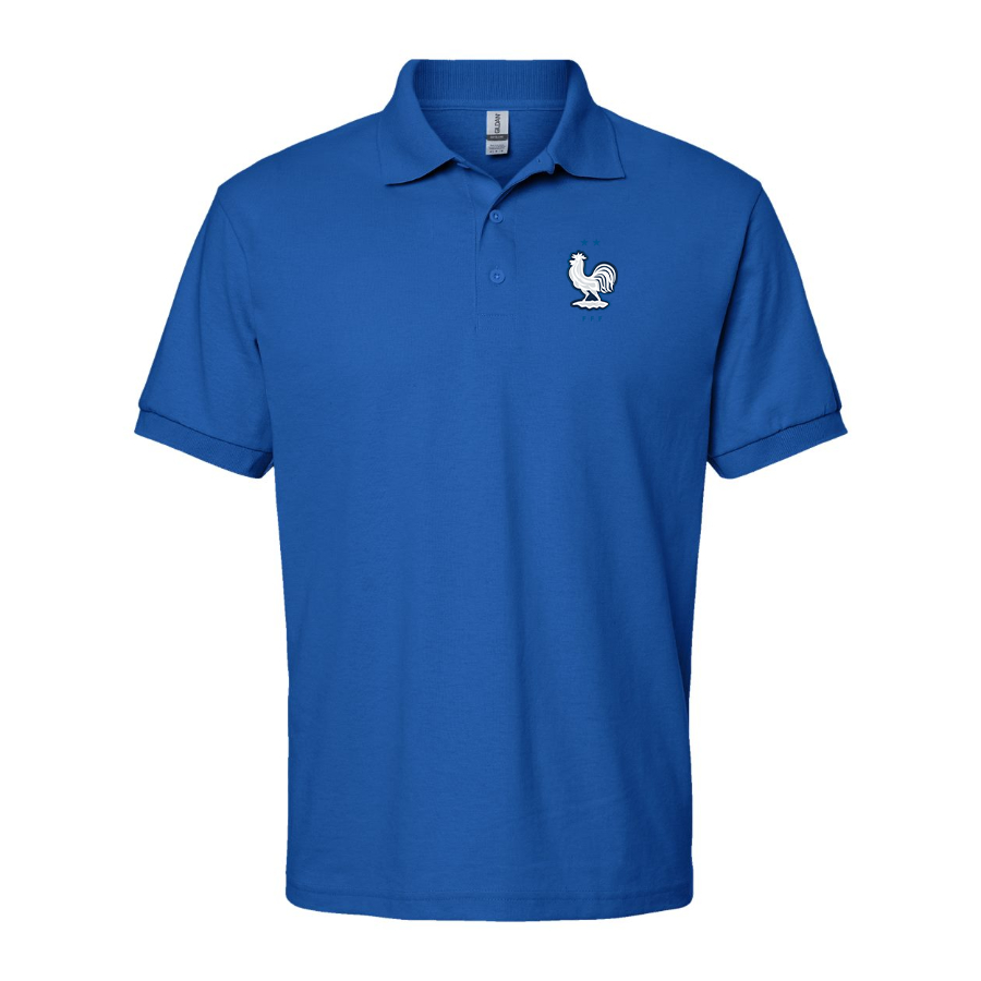 Men's France National Soccer Team Dry Blend Polo