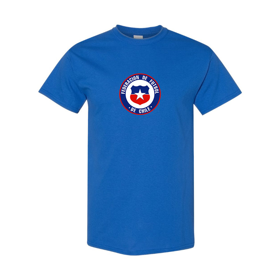 Youth Kids Chile National Soccer Team  Cotton T-Shirt