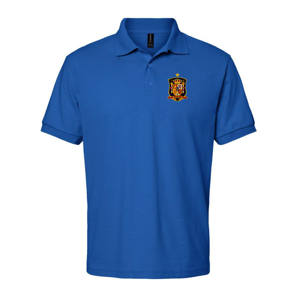 Men's Spain National Soccer Team Dry Blend Polo