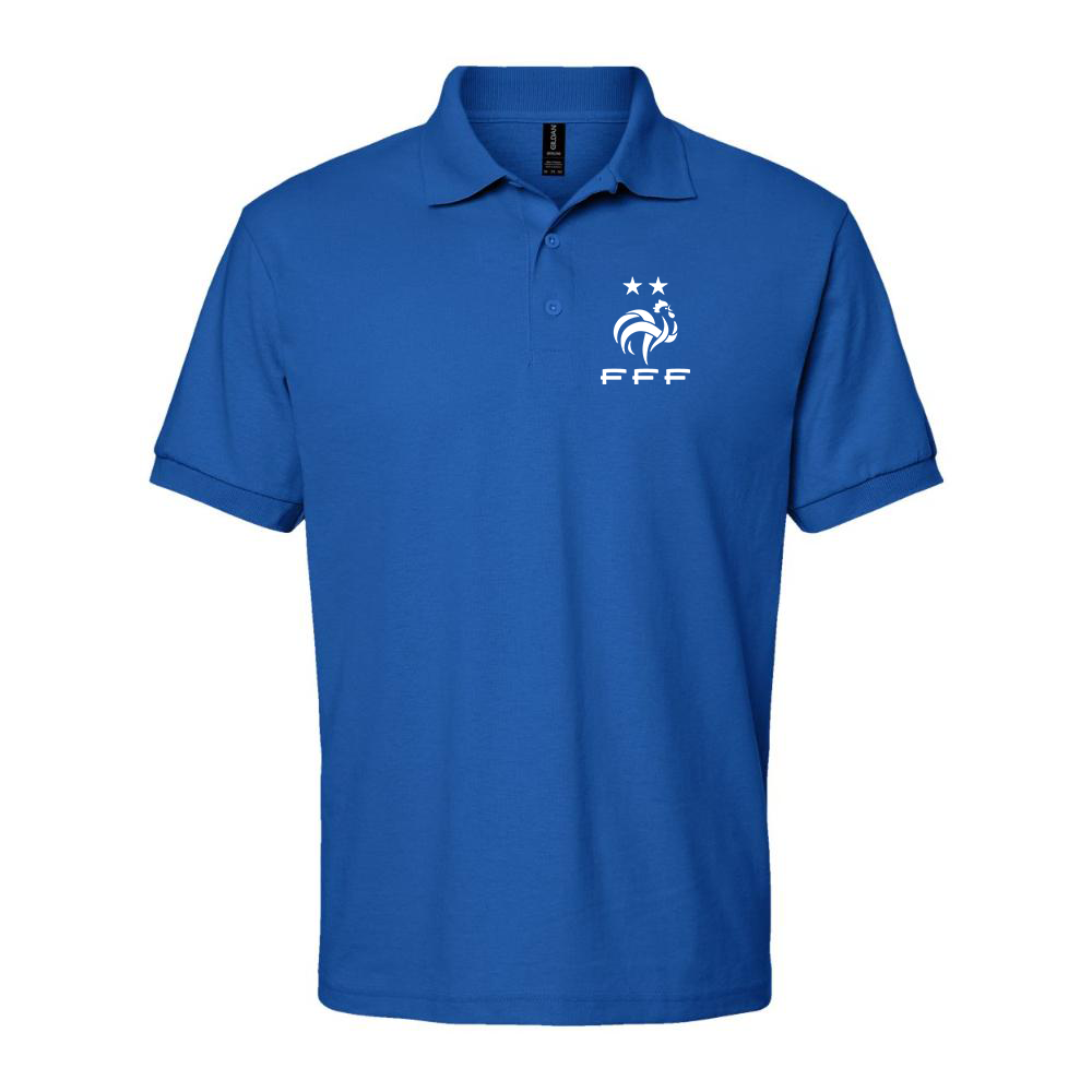 Men's France Soccer Dry Blend Polo
