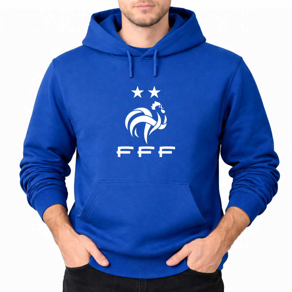 Men's France Soccer Pullover Hoodie