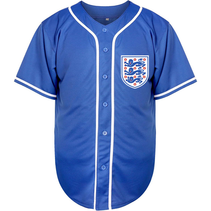 Men's England National Football Team Baseball Jersey