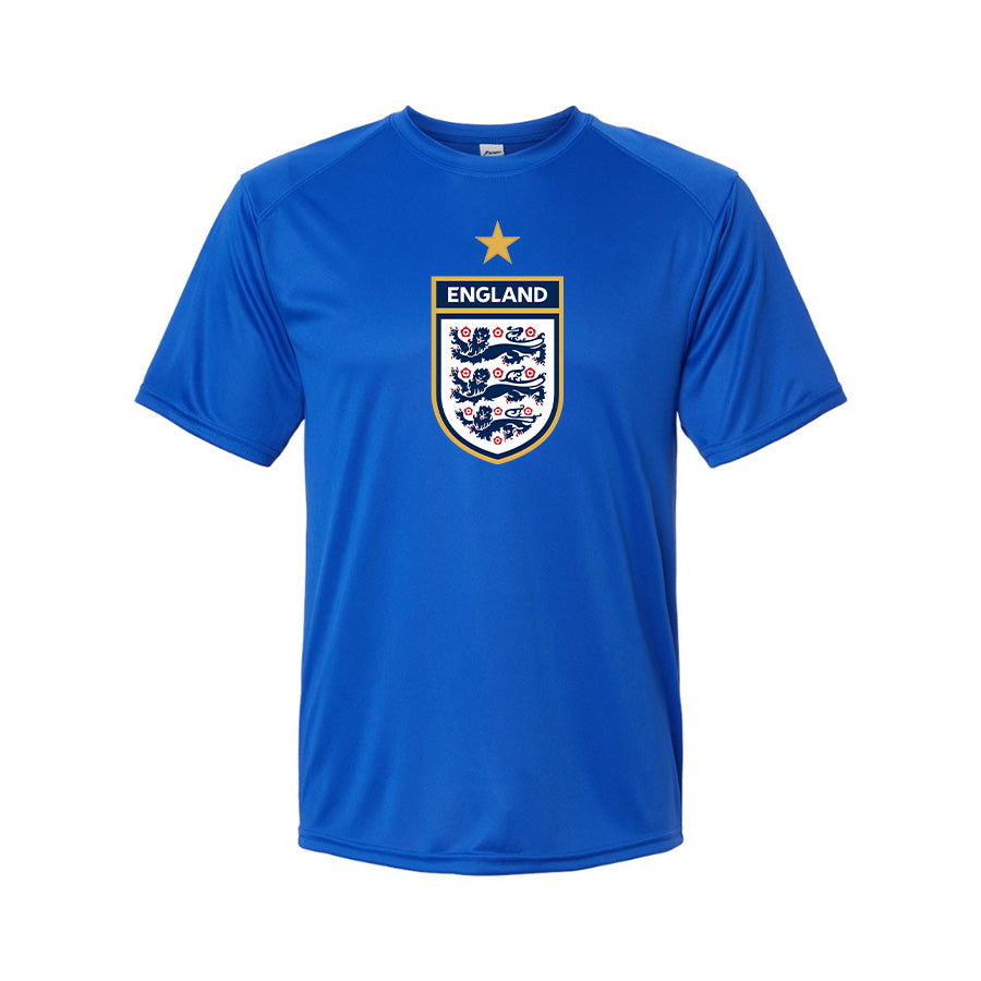 Youth Kids England National Soccer Team Performance T-Shirt