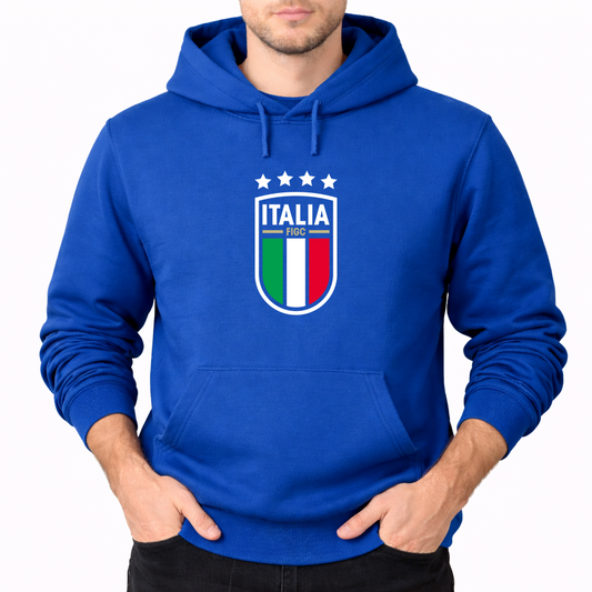Men's Italy National Soccer Pullover Hoodie