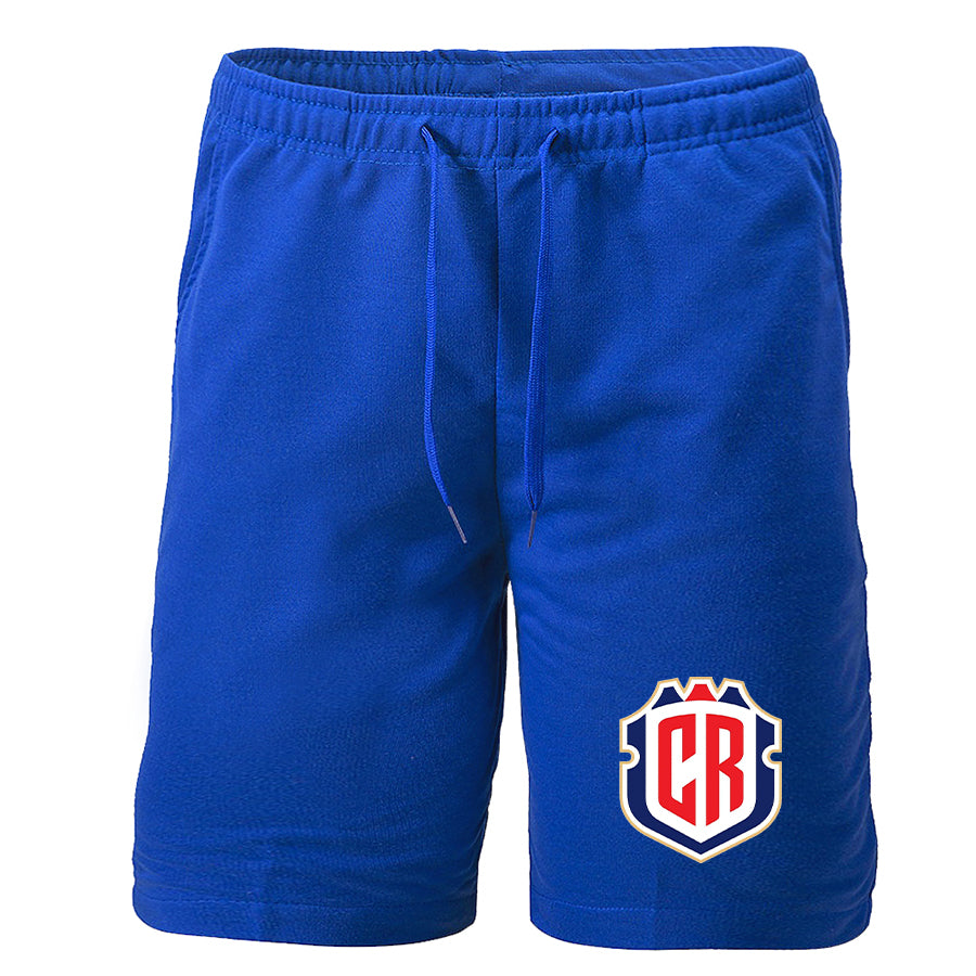 Men's Costa Rica National Soccer Team Athletic Fleece Shorts