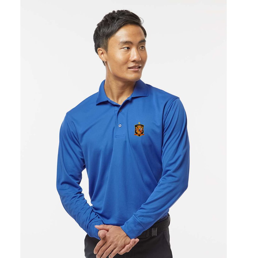 Men's Spain National Soccer Team - Paragon - Prescott Long Sleeve Polo - 110