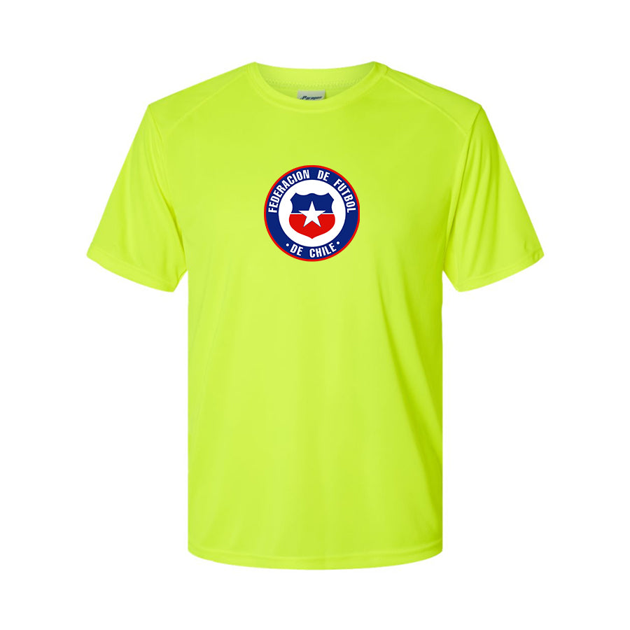 Youth Kids Chile National Soccer Team Performance T-Shirt