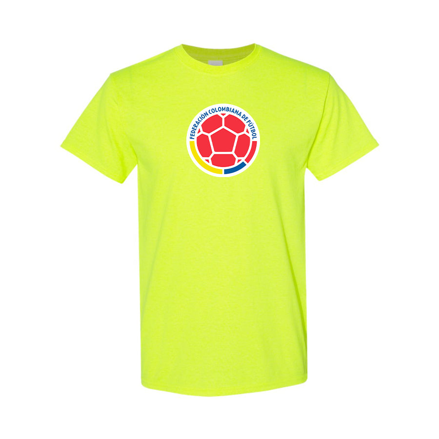 Youth Kids Colombia National Soccer Team Cotton T-Shirt