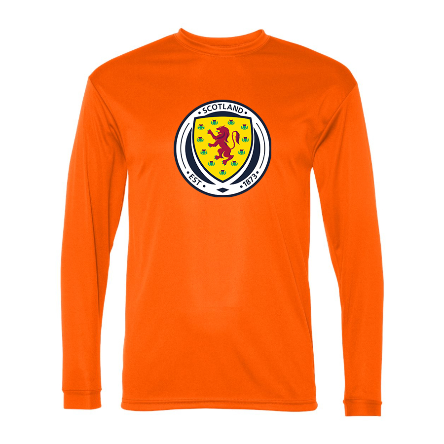 Men’s  Scotland National Soccer Team  - C2 Sport - Performance Long Sleeve T-Shirt - 5104