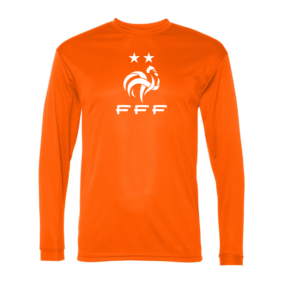 Men’s France Soccer   - C2 Sport - Performance Long Sleeve T-Shirt - 5104