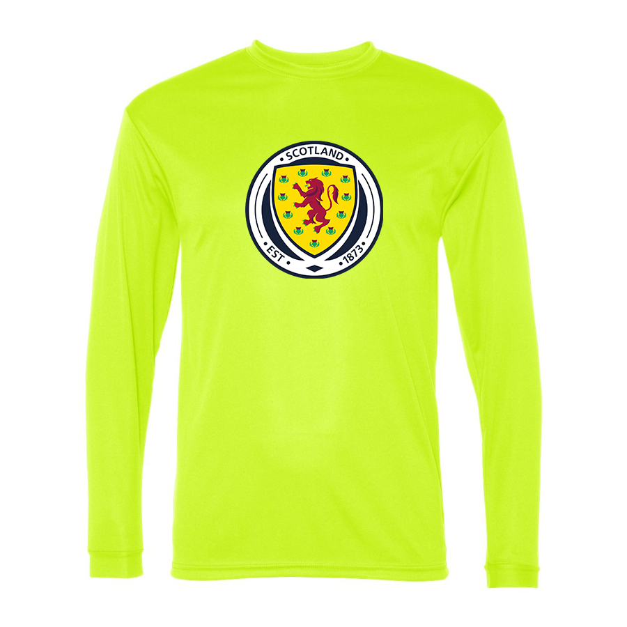 Men’s  Scotland National Soccer Team  - C2 Sport - Performance Long Sleeve T-Shirt - 5104