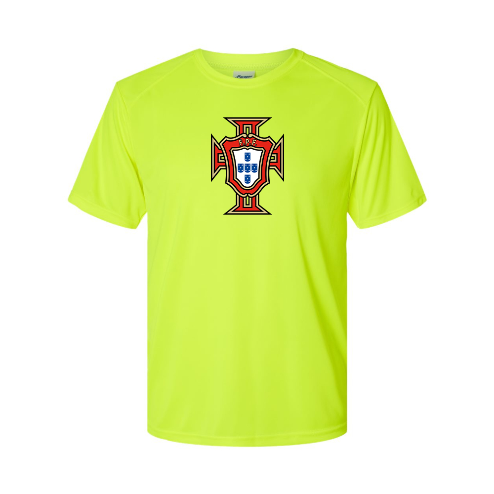 Youth Kids Portugal National Soccer Team Performance T-Shirt