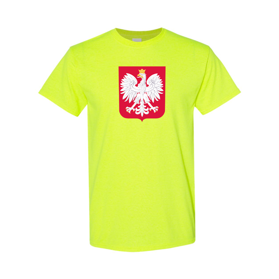 Youth Kids Poland National Soccer Team Cotton T-Shirt