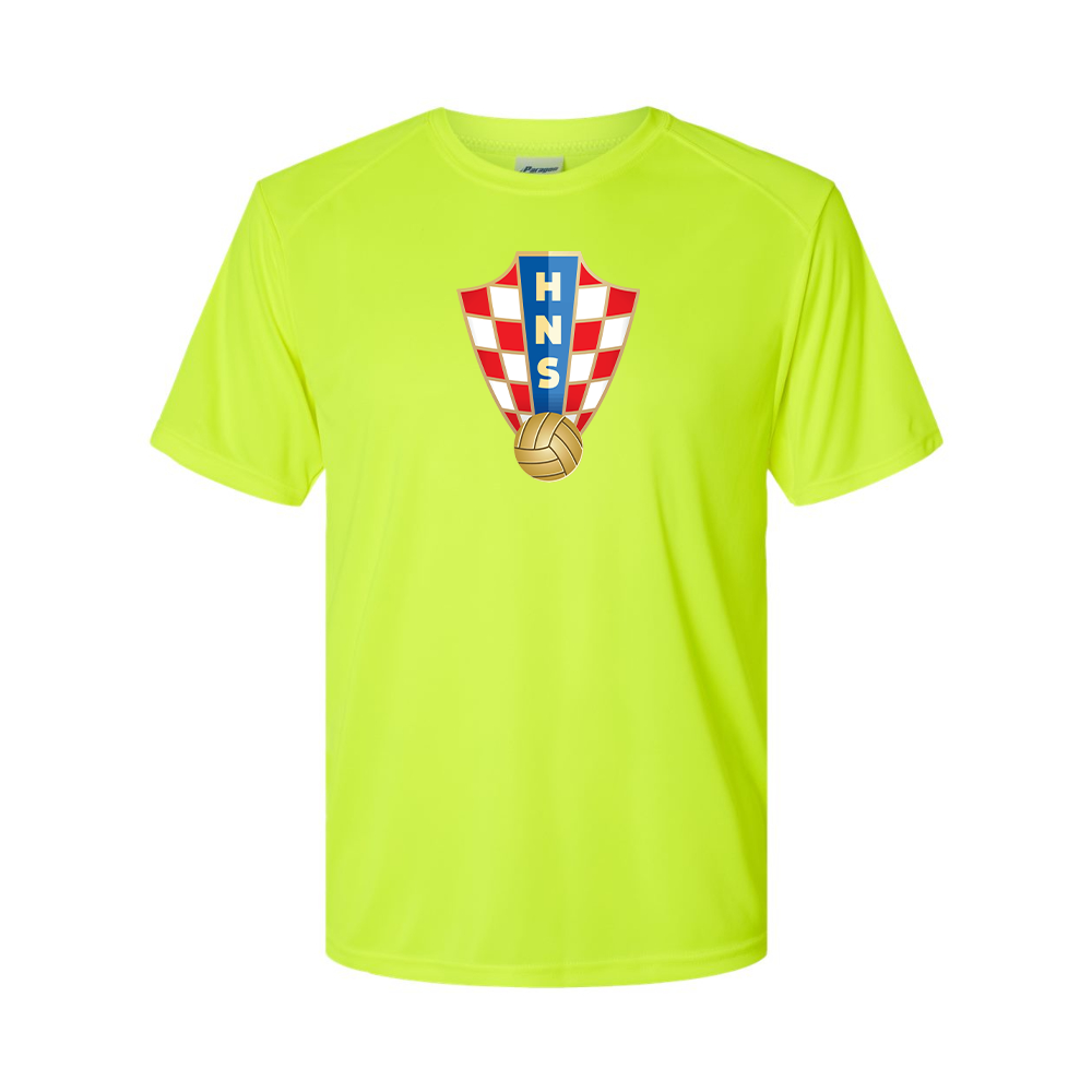 Youth Kids Croatia National Soccer Team Performance T-Shirt