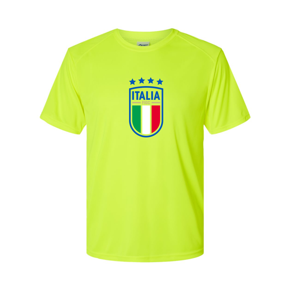 Youth Kids Italy National Soccer Performance T-Shirt