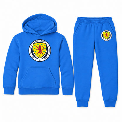 Scotland National Soccer Team youth hoodie jogger set, Blue, Youth Large ages 10–12