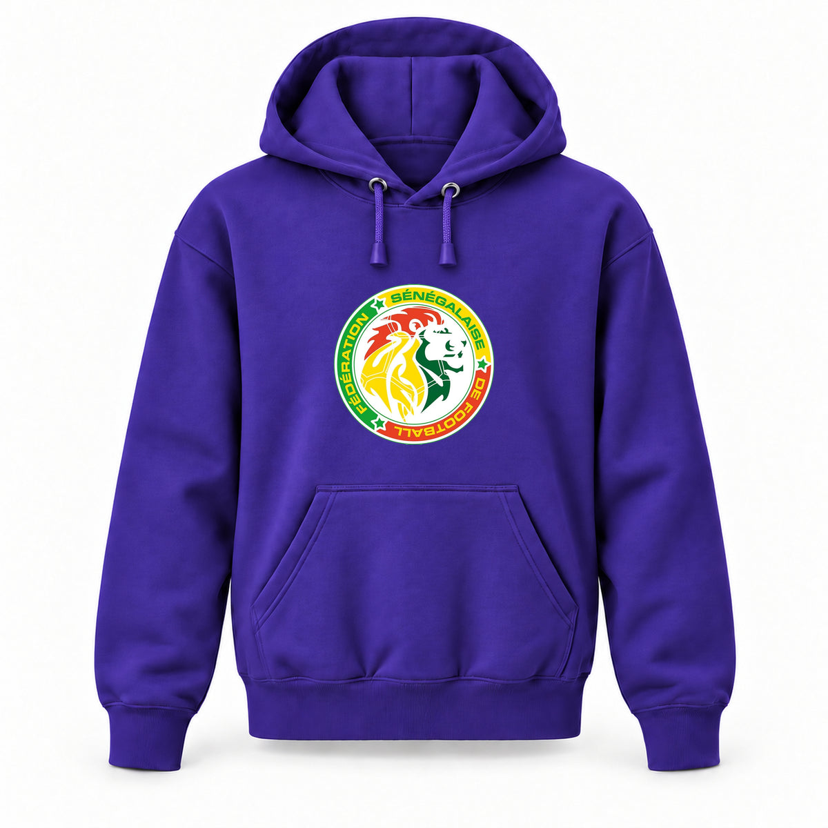 Senegal National Soccer Team - Youth Large Hoodie (Ages 10–12) | Color: Purple