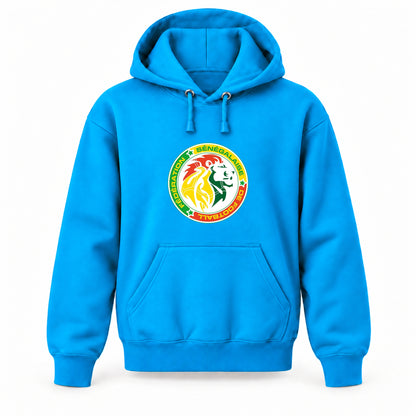Senegal National Soccer Team - Youth Large Hoodie (Ages 10–12) | Color: Turquoise