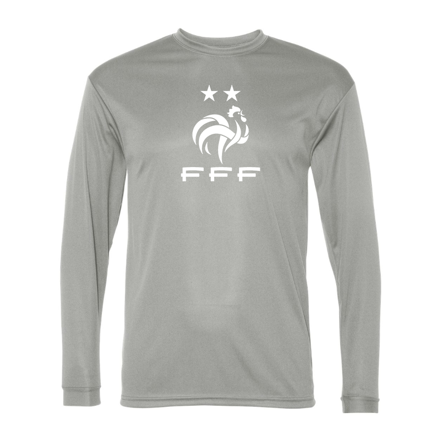 Men’s France Soccer   - C2 Sport - Performance Long Sleeve T-Shirt - 5104