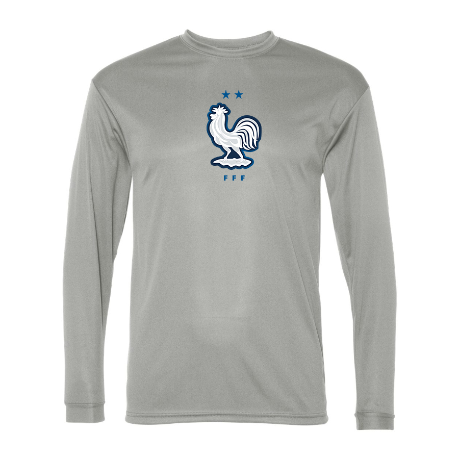 Men’s France National Soccer Team - C2 Sport - Performance Long Sleeve T-Shirt - 5104