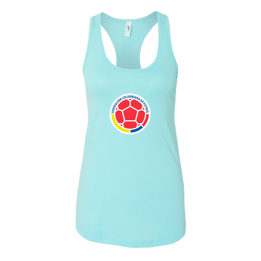 Women's Colombia National Soccer Team Racerback Tank Top