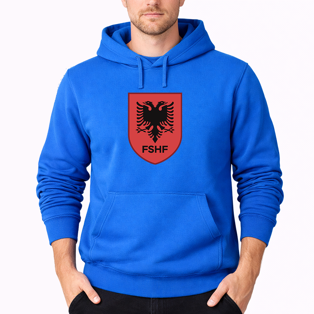 Men's Albania National Soccer Team Pullover Hoodie