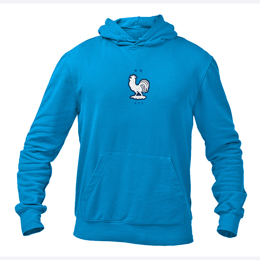 Men's France National Soccer Team Pullover Hoodie