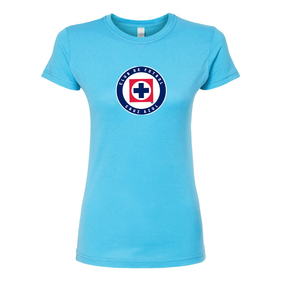 Women's Cruz Azul Football Club Round Neck T-Shirt