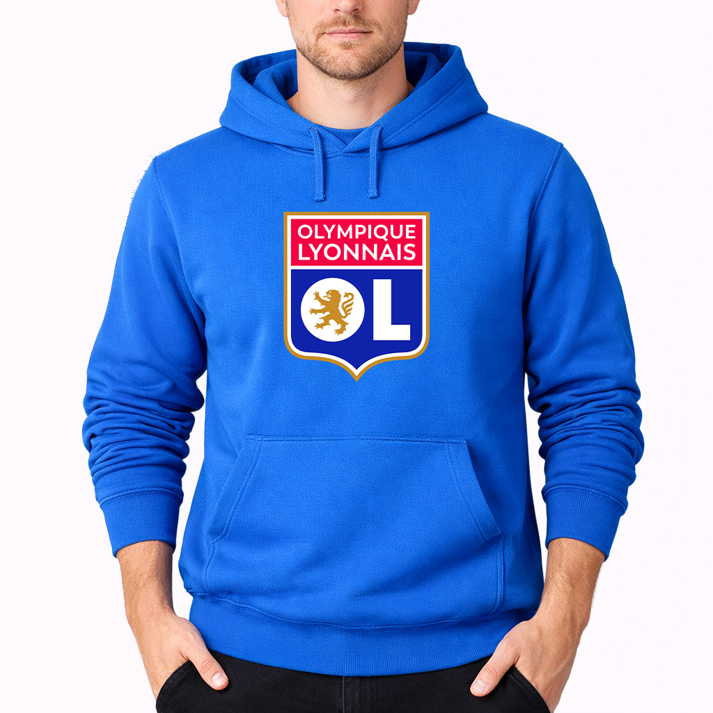 Men's Olympique Lyonnais FC Pullover Hoodie