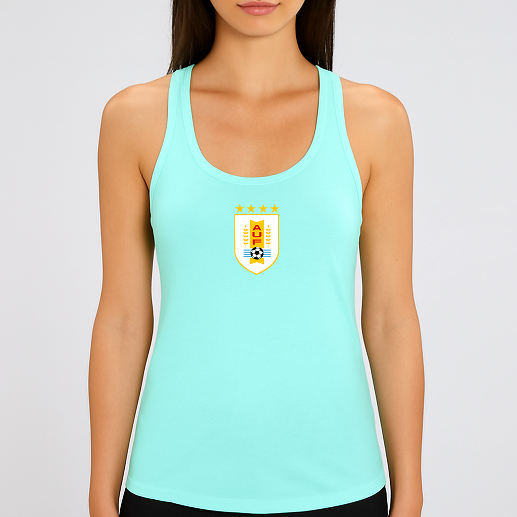 Women's Uruguay National Soccer Team Racerback Tank Top