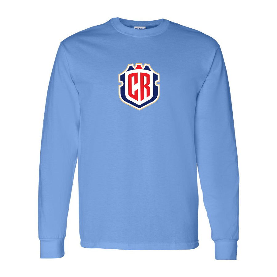 Men's Costa Rica National Soccer Team Long Sleeve T-Shirt