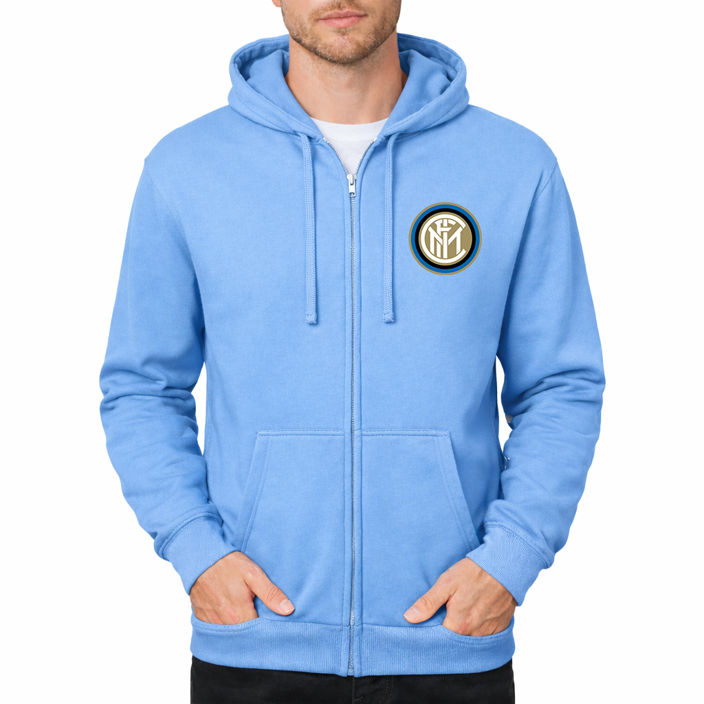 Men's Inter Milan Soccer Zipper Hoodie