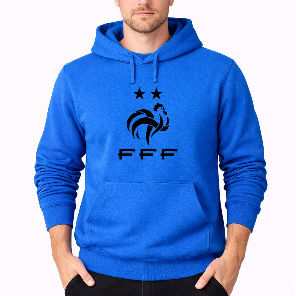Men's France Soccer Pullover Hoodie