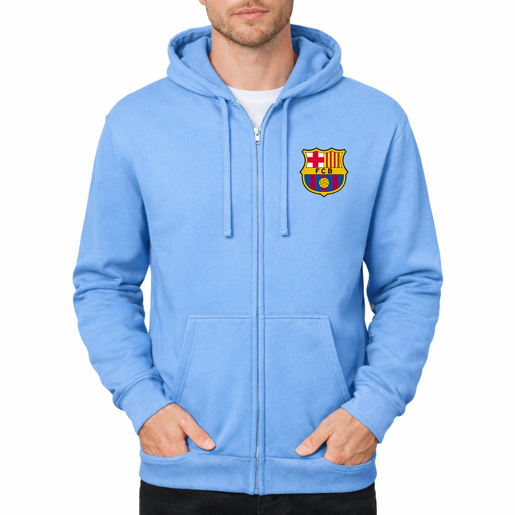Men's F.C. Barcelona Soccer Zipper Hoodie