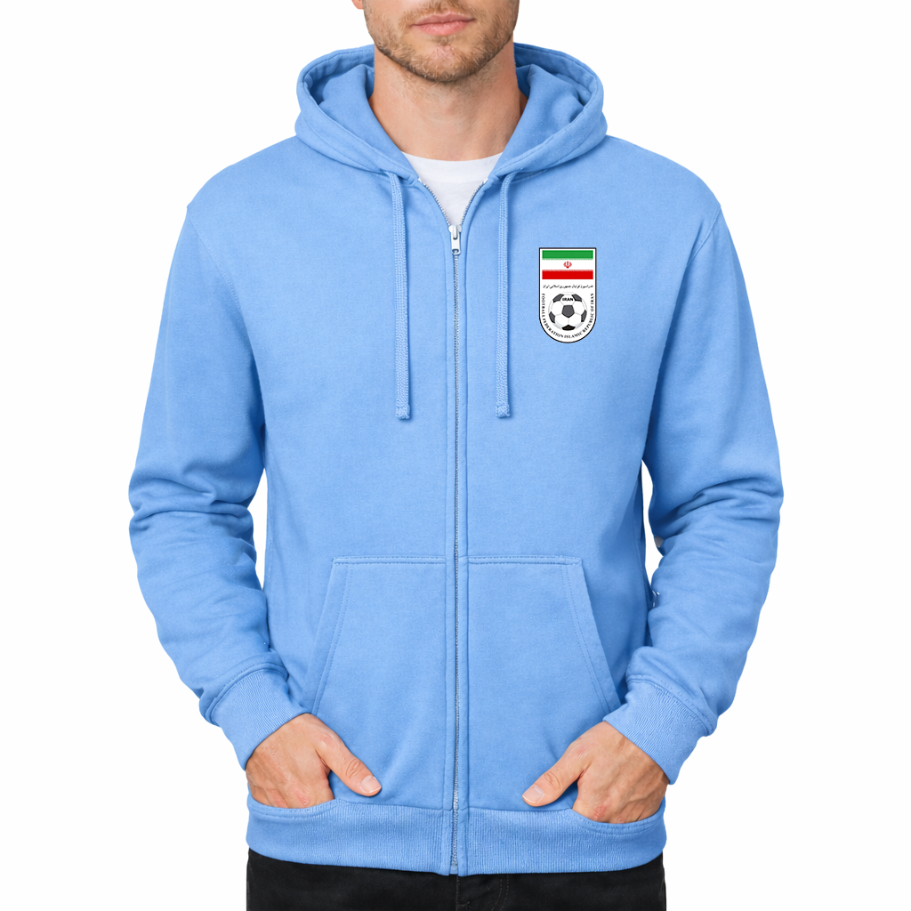Men's Iran National Soccer Team Zipper Hoodie