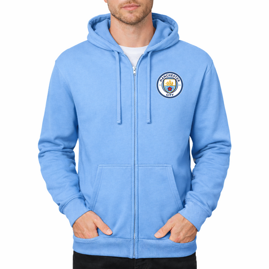 Men's Manchester City Soccer Zipper Hoodie