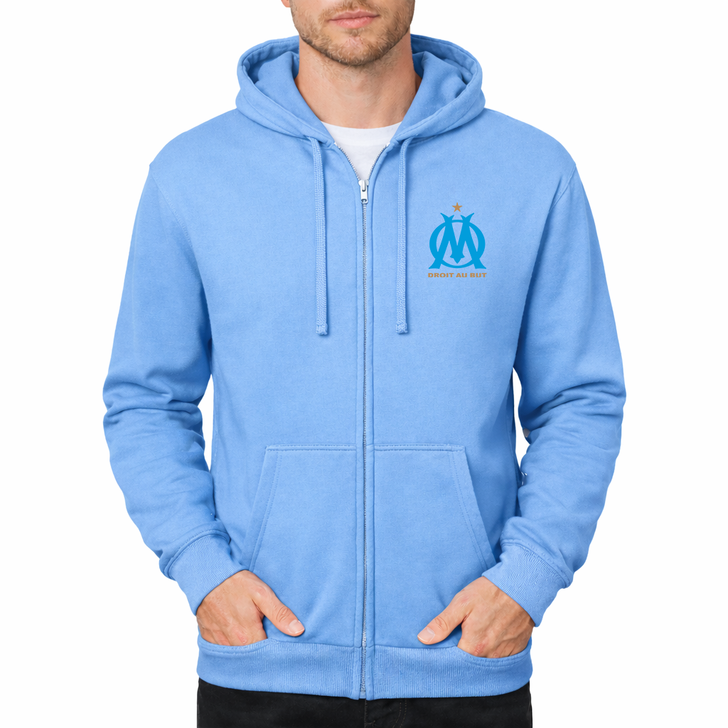 Men's Olympique de Marseille FC Zipper Hoodie