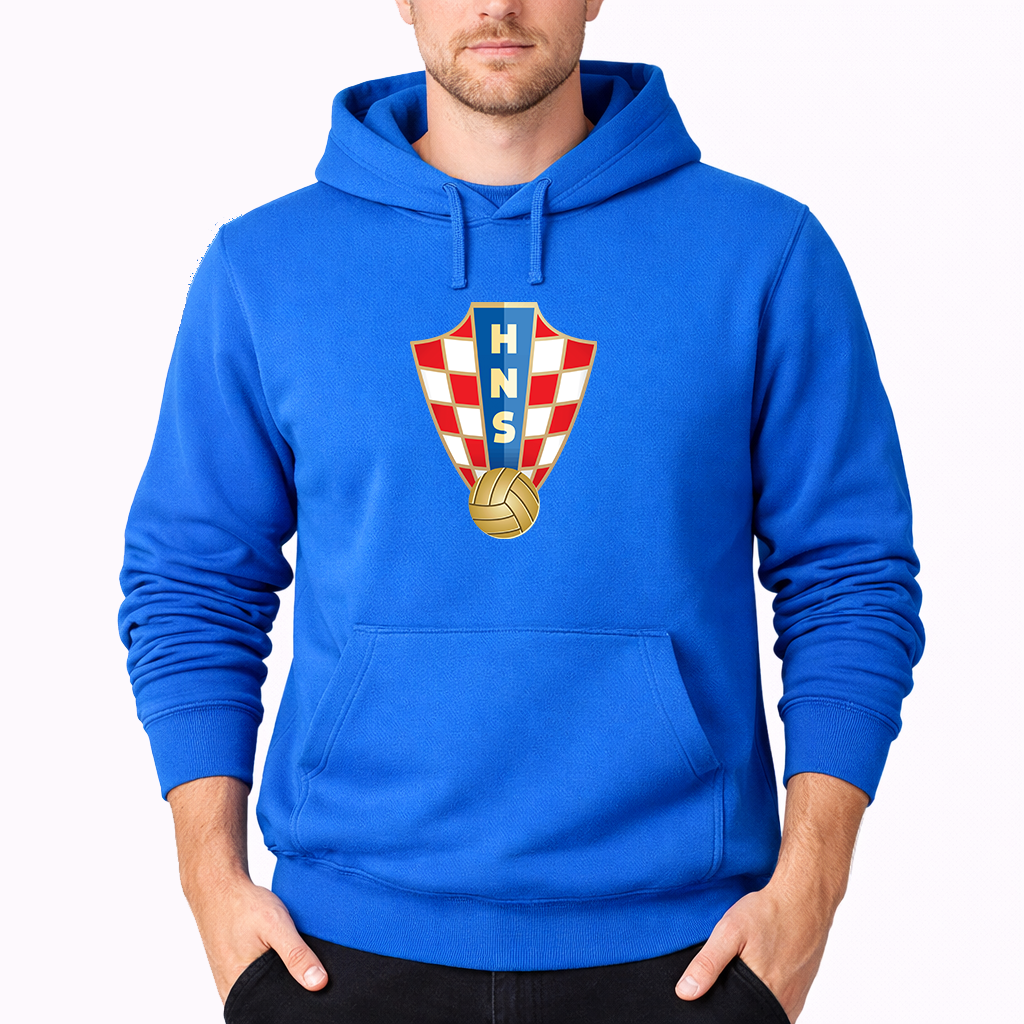 Men's Croatia National Soccer Team Pullover Hoodie