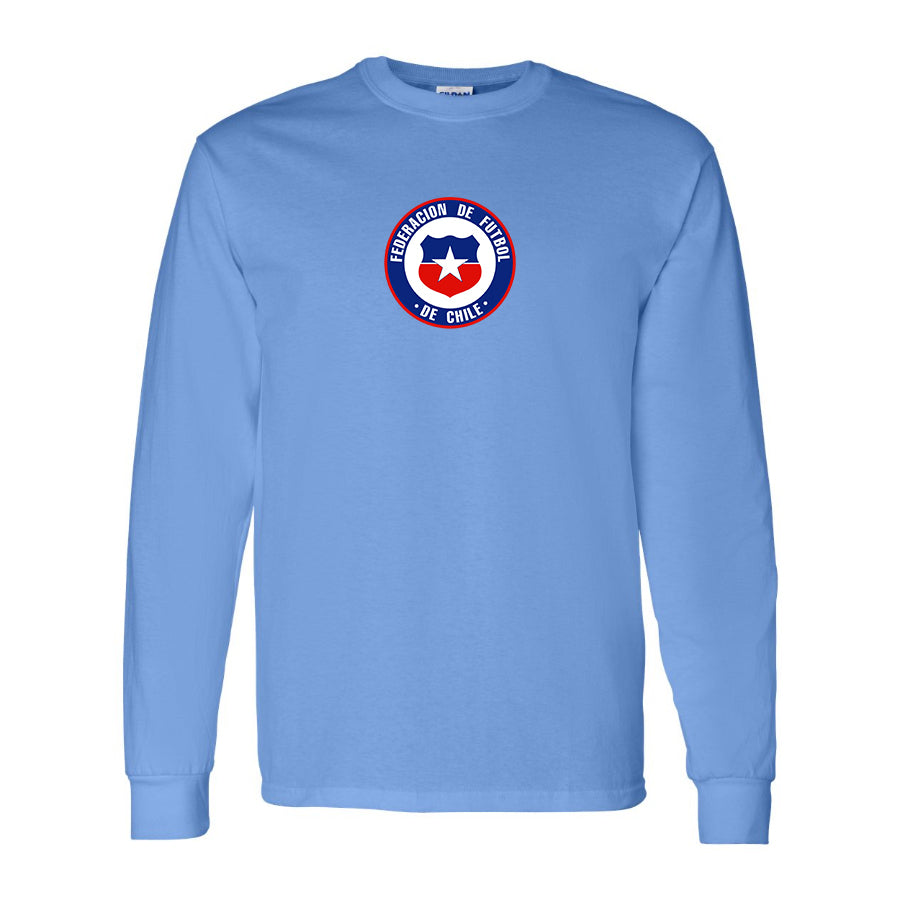 Men's Chile National Soccer Team  Long Sleeve T-Shirt