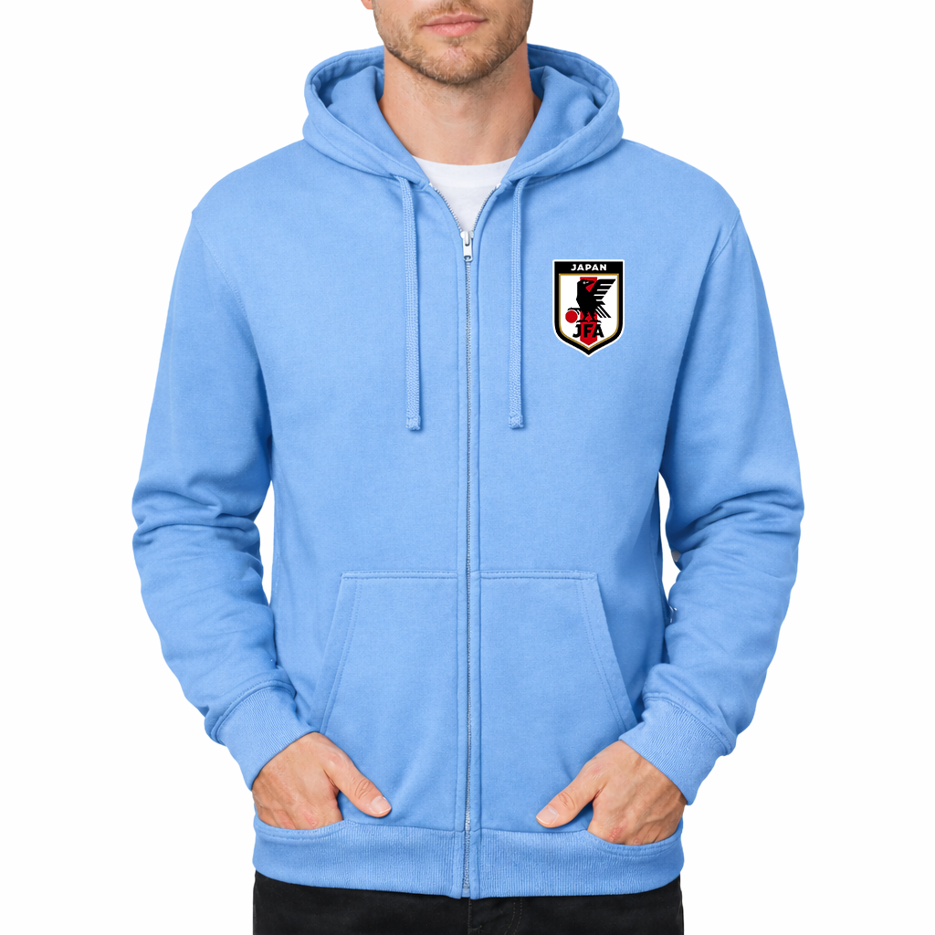 Men's Japan National Soccer Team Zipper Hoodie