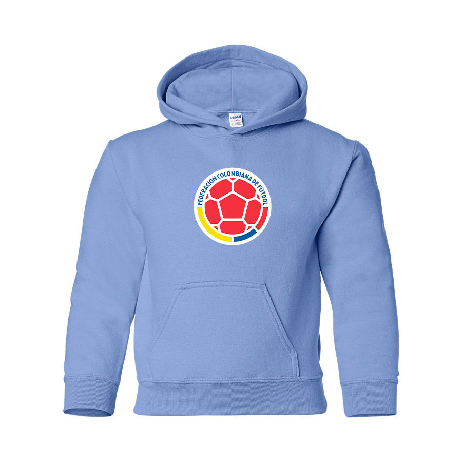 Youth Kids Colombia National Soccer Team Pullover Hoodie