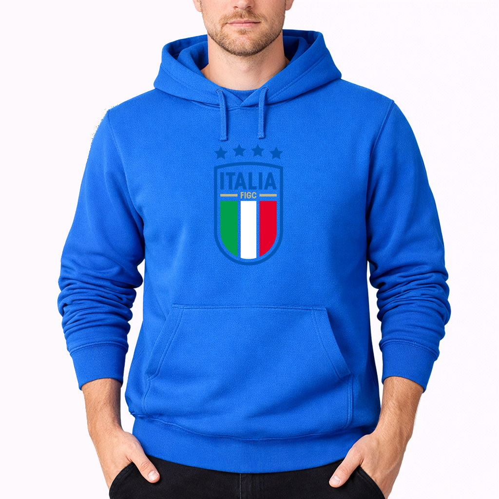 Men's Italy National Soccer Pullover Hoodie