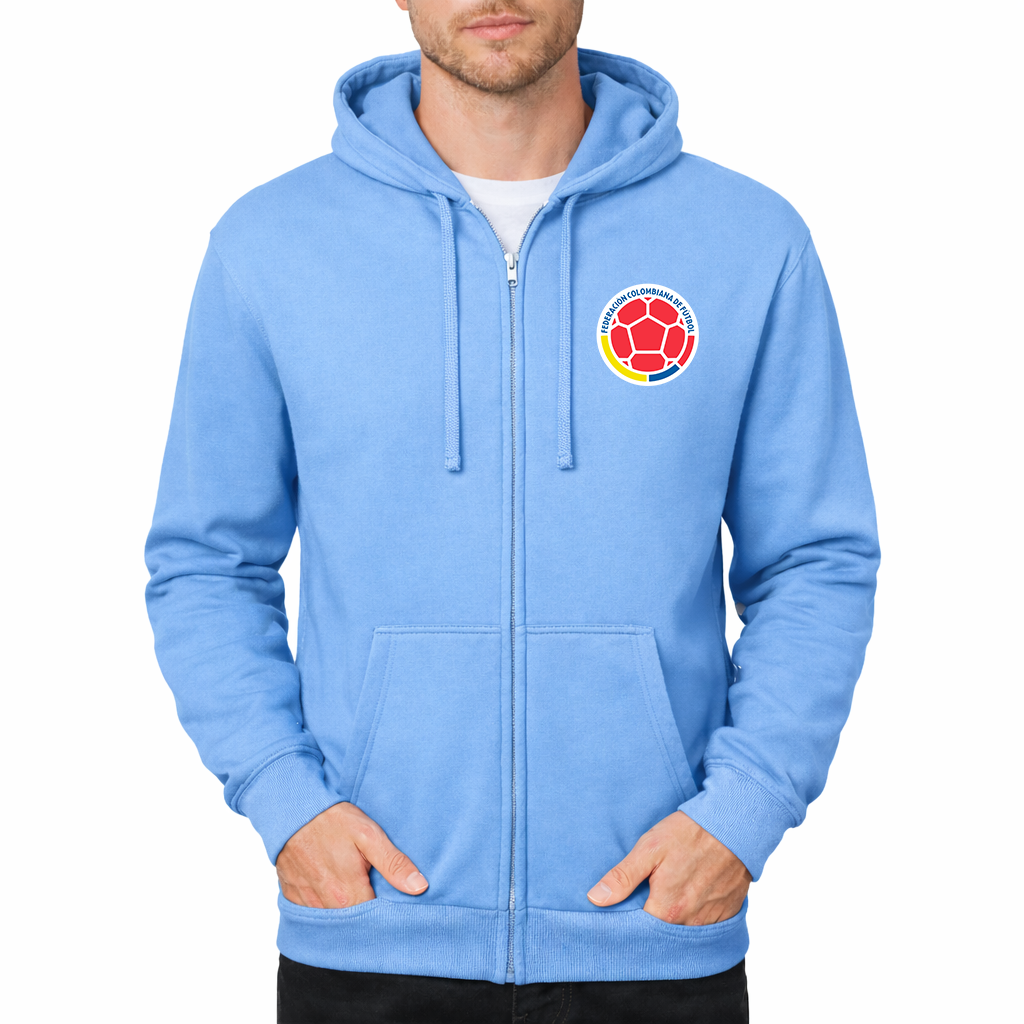 Men's Colombia National Soccer Team Zipper Hoodie