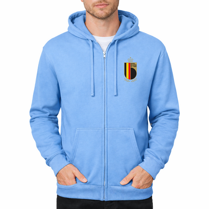 Men's Belgium National Soccer Team Zipper Hoodie